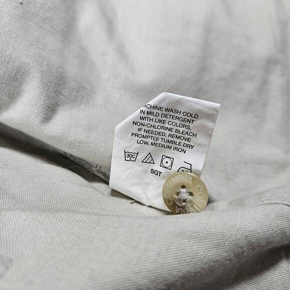 VTG Columbia Utility Vest Mens Size Med Sportswear Company Pockets Beige Fishing - Picture 5 of 13